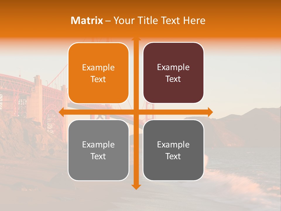Golden Gate Sunset PowerPoint Template