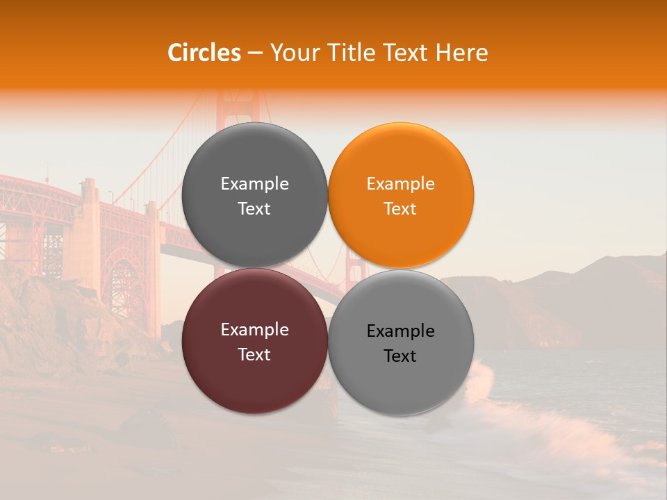 Golden Gate Sunset PowerPoint Template