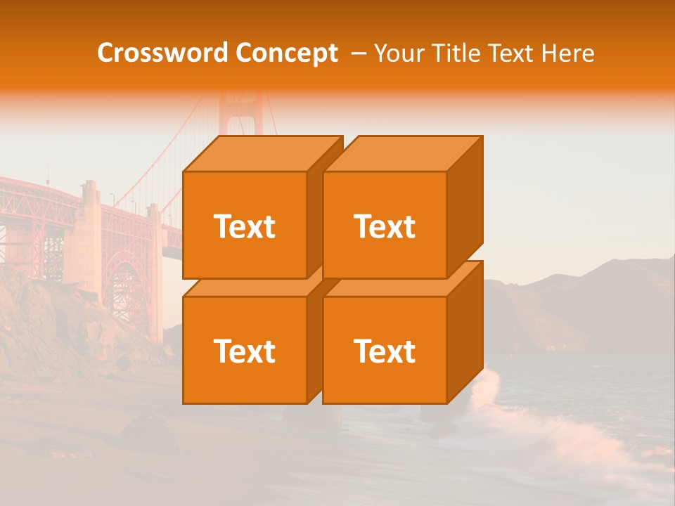 Golden Gate Sunset PowerPoint Template