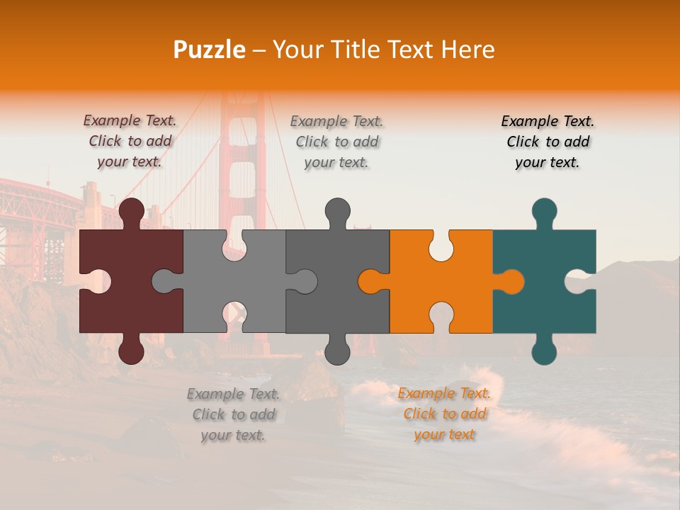 Golden Gate Sunset PowerPoint Template