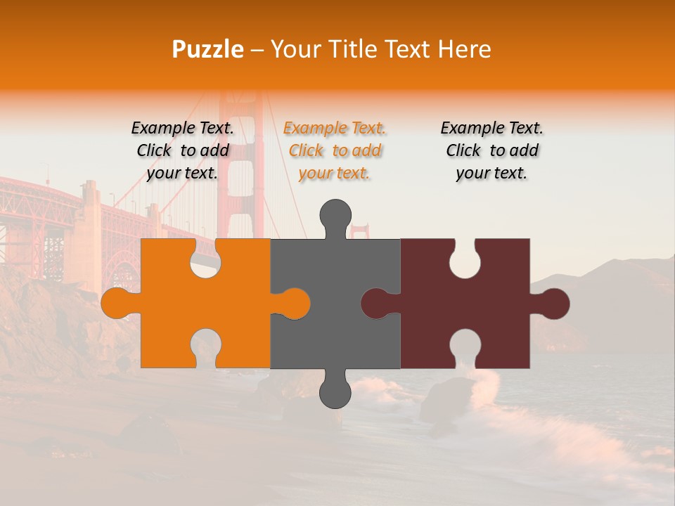 Golden Gate Sunset PowerPoint Template