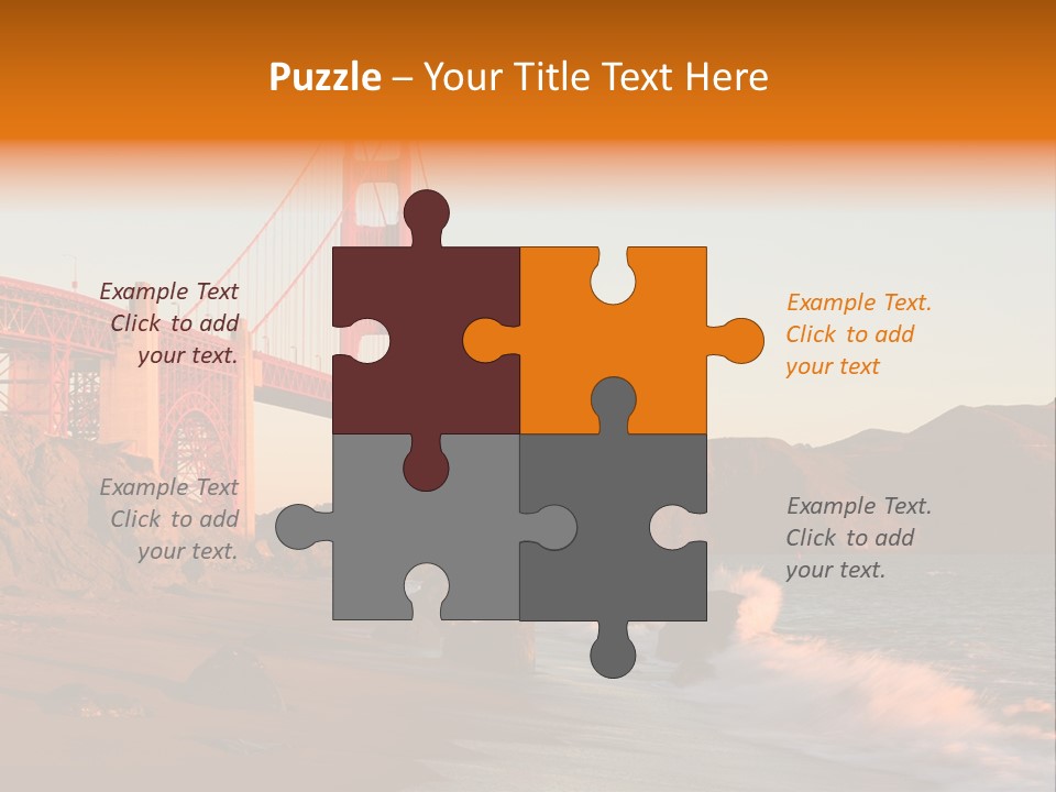 Golden Gate Sunset PowerPoint Template