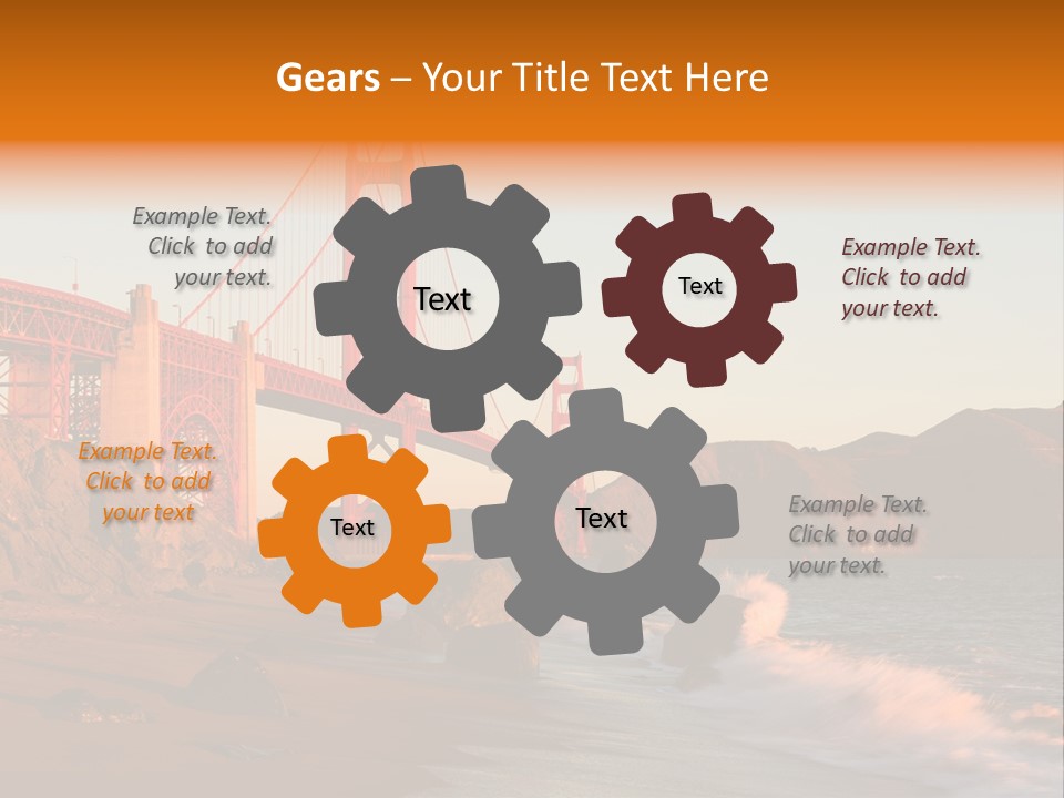 Golden Gate Sunset PowerPoint Template