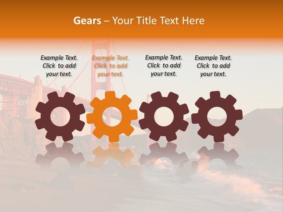 Golden Gate Sunset PowerPoint Template