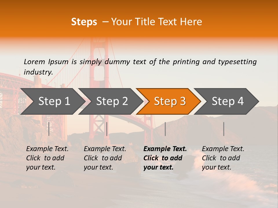 Golden Gate Sunset PowerPoint Template
