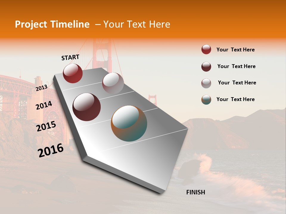 Golden Gate Sunset PowerPoint Template