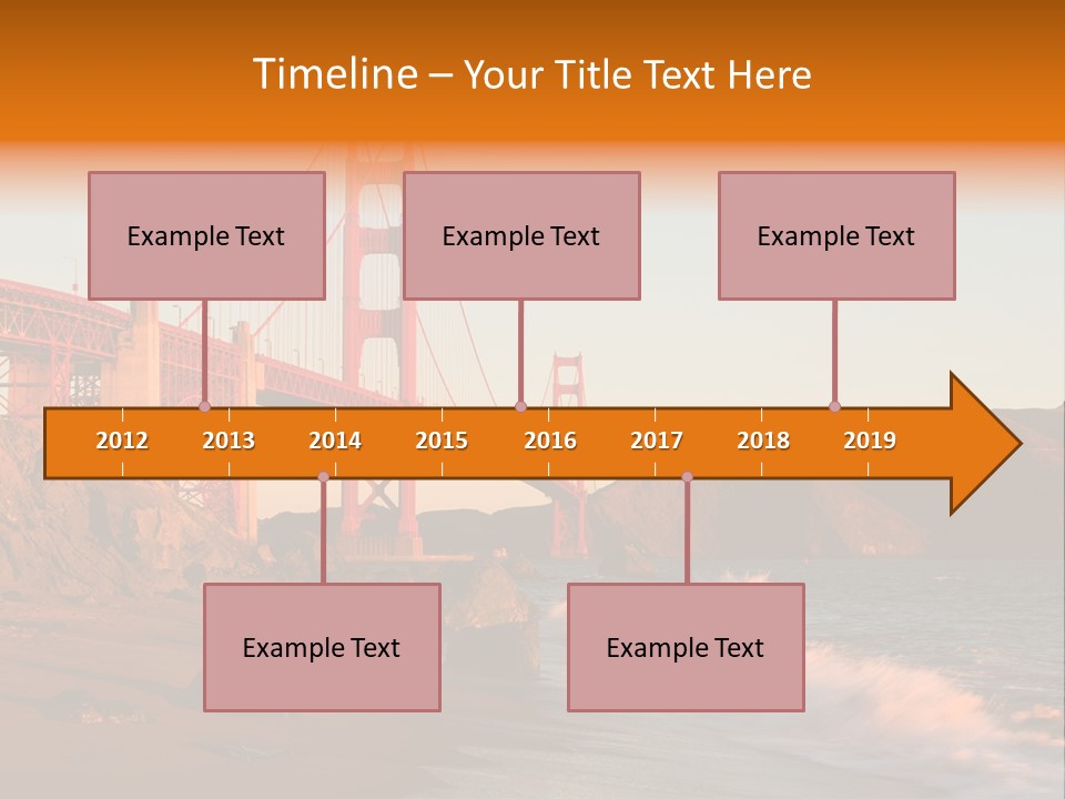 Golden Gate Sunset PowerPoint Template