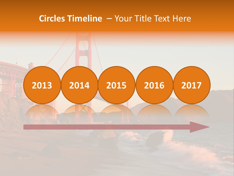 Golden Gate Sunset PowerPoint Template