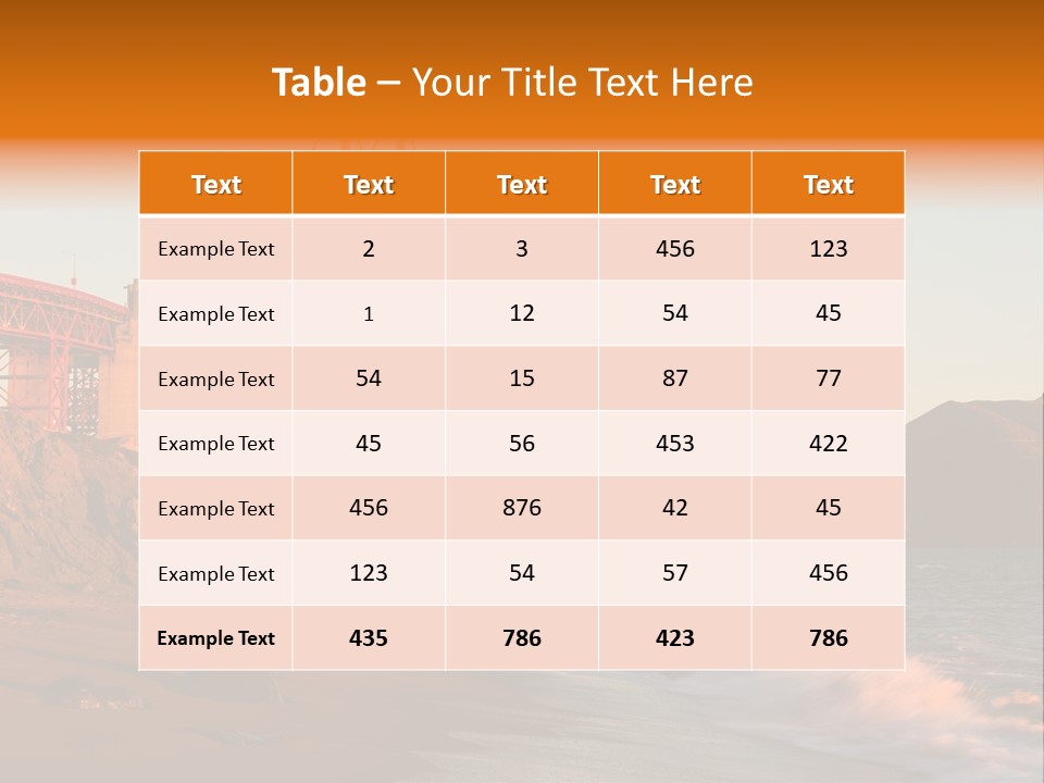 Golden Gate Sunset PowerPoint Template