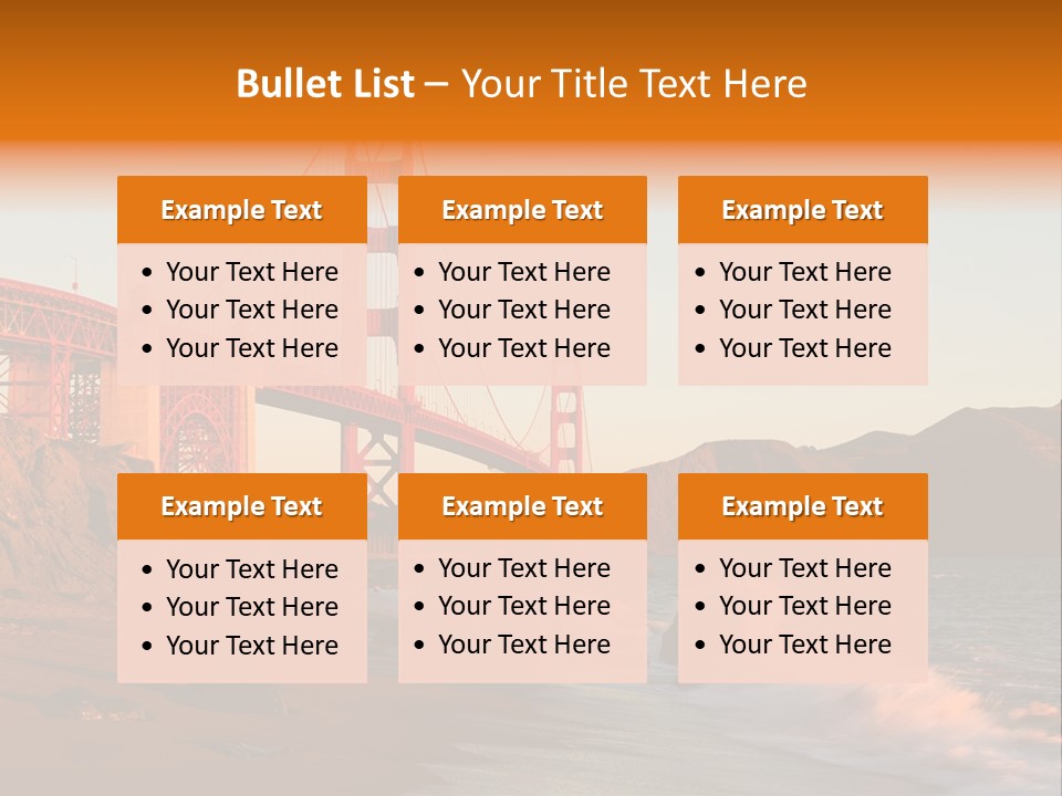 Golden Gate Sunset PowerPoint Template