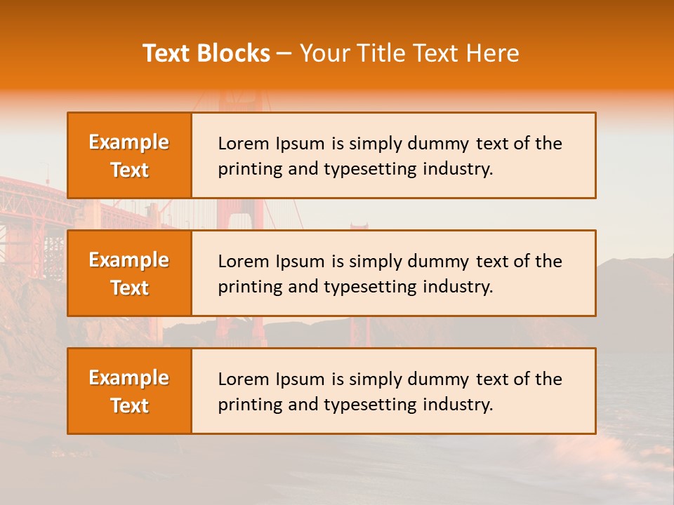 Golden Gate Sunset PowerPoint Template