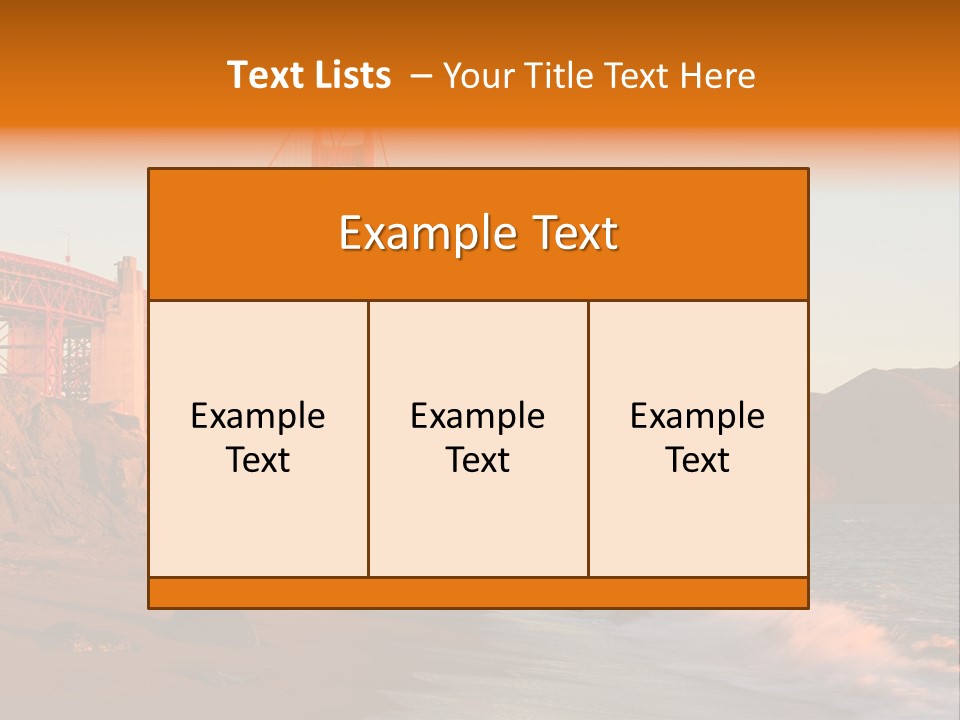 Golden Gate Sunset PowerPoint Template