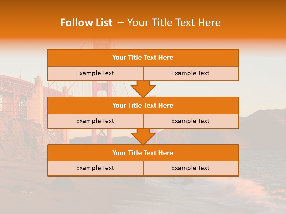 Golden Gate Sunset PowerPoint Template