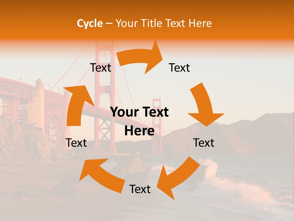 Golden Gate Sunset PowerPoint Template