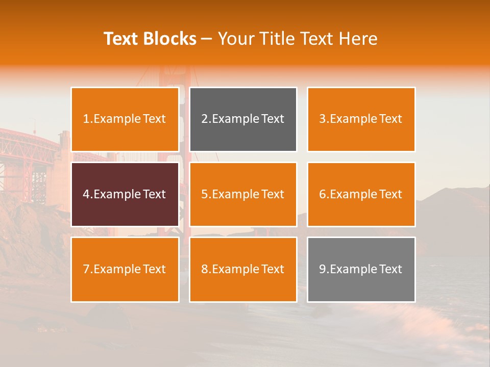 Golden Gate Sunset PowerPoint Template