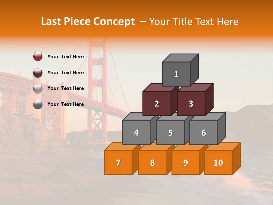 Golden Gate Sunset PowerPoint Template