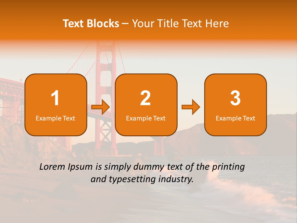 Golden Gate Sunset PowerPoint Template