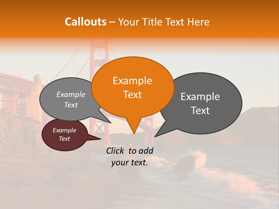 Golden Gate Sunset PowerPoint Template