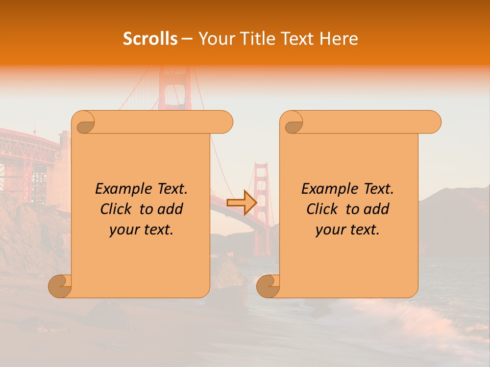 Golden Gate Sunset PowerPoint Template