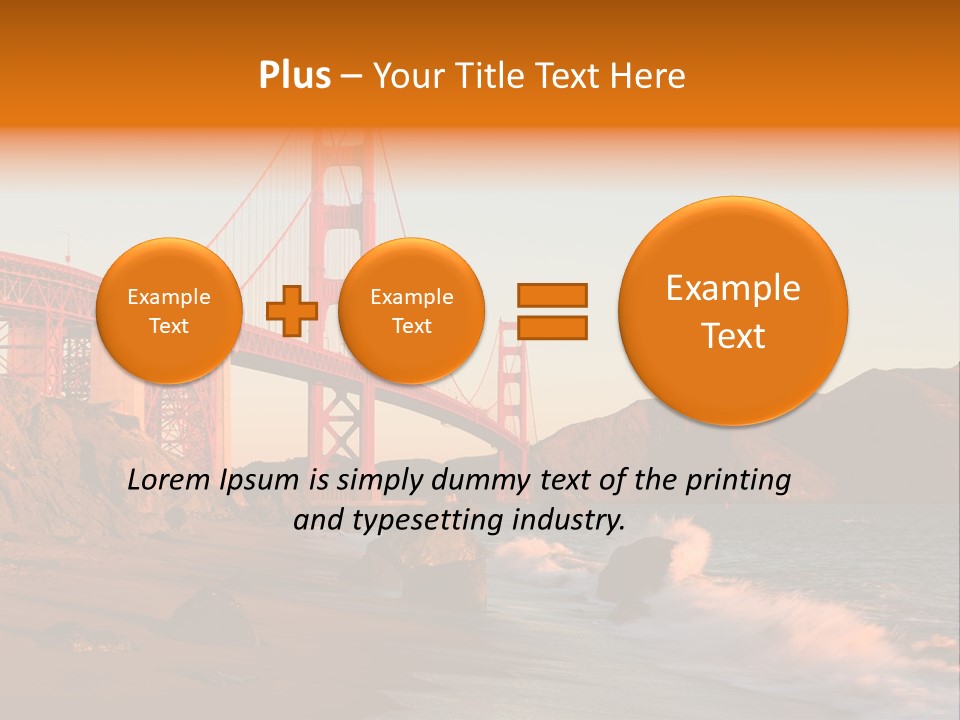 Golden Gate Sunset PowerPoint Template