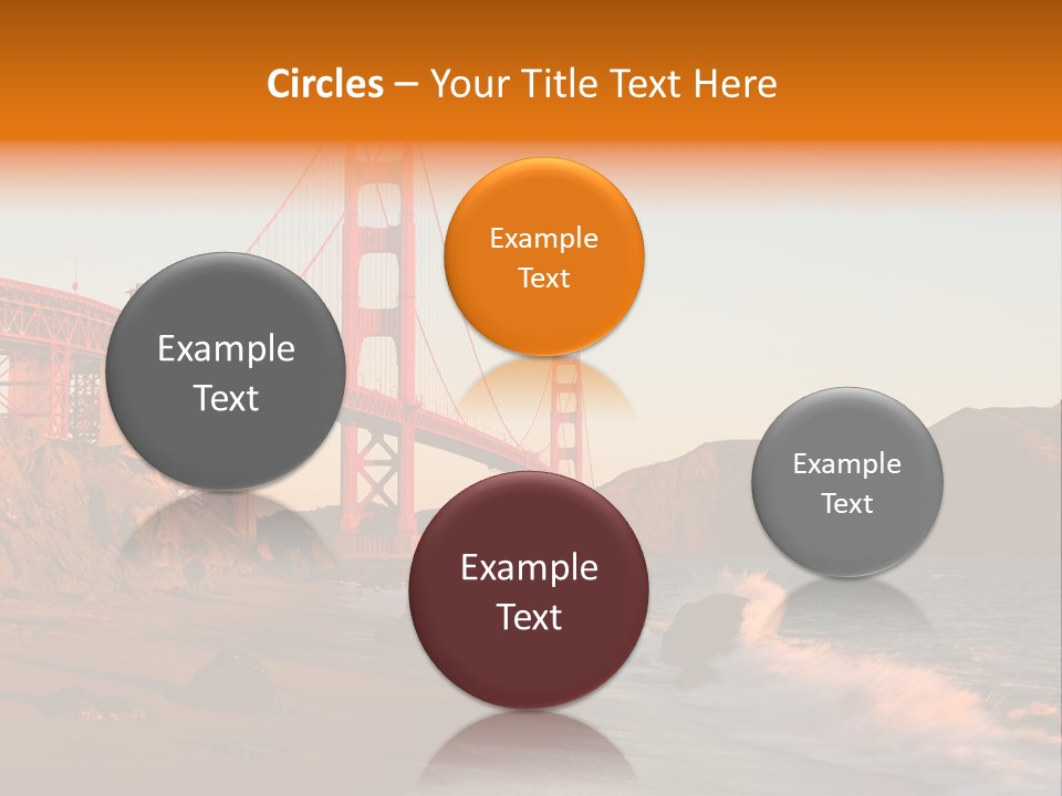 Golden Gate Sunset PowerPoint Template