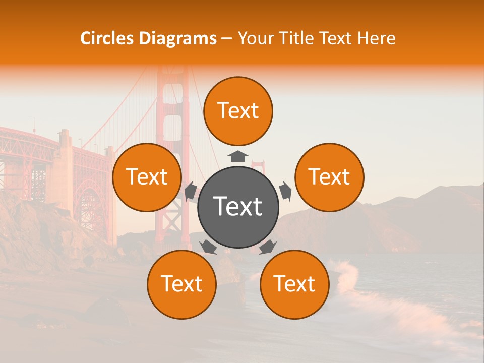 Golden Gate Sunset PowerPoint Template