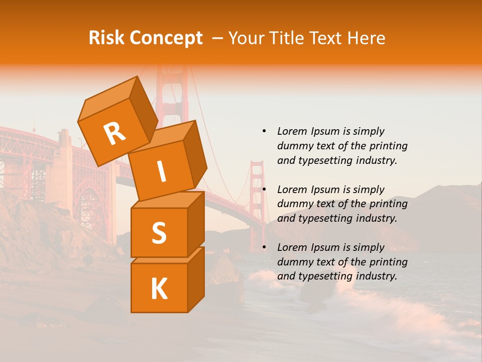 Golden Gate Sunset PowerPoint Template