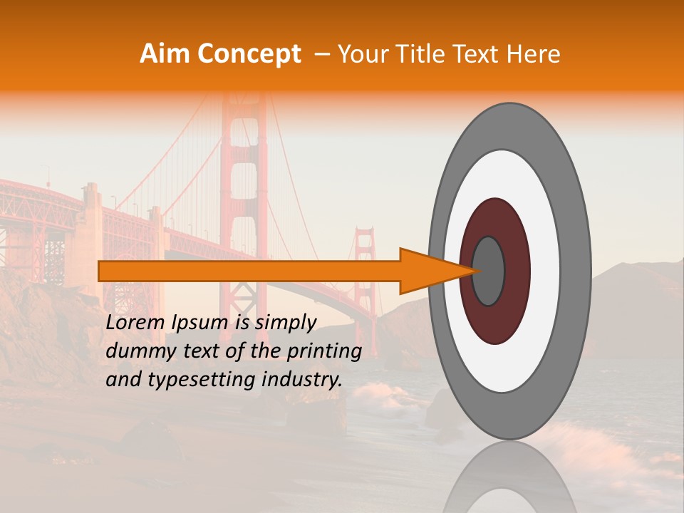 Golden Gate Sunset PowerPoint Template