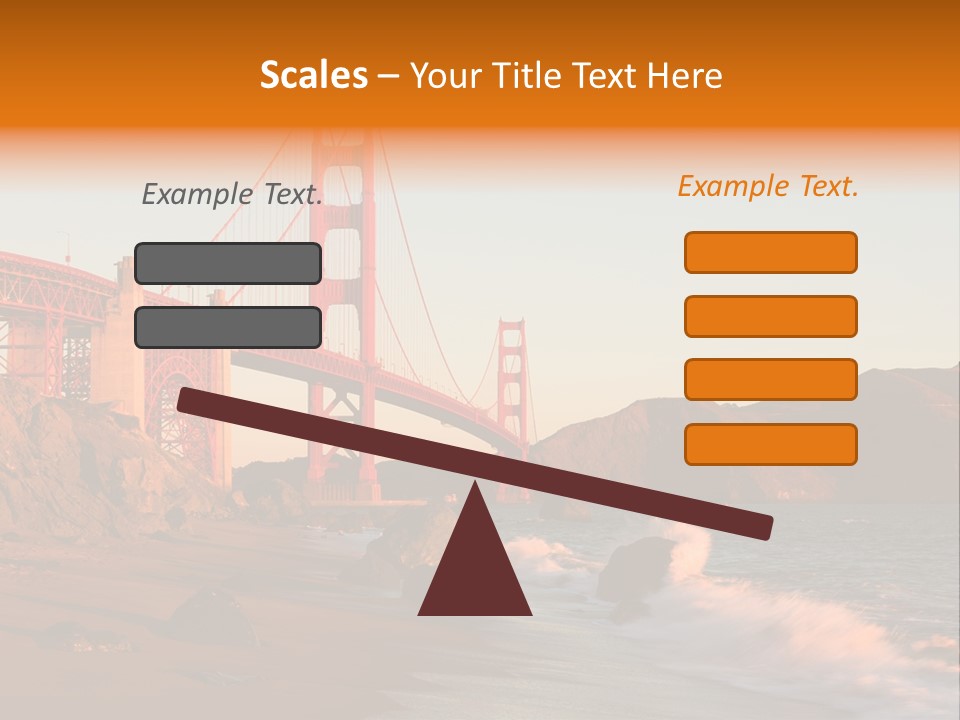 Golden Gate Sunset PowerPoint Template