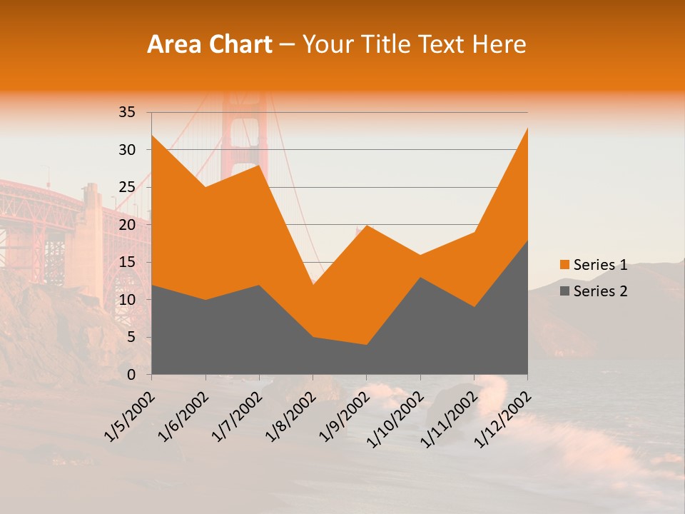 Golden Gate Sunset PowerPoint Template