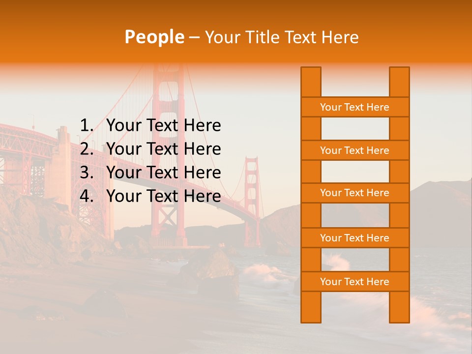 Golden Gate Sunset PowerPoint Template