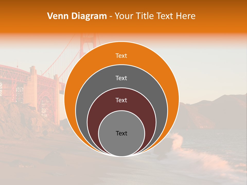 Golden Gate Sunset PowerPoint Template