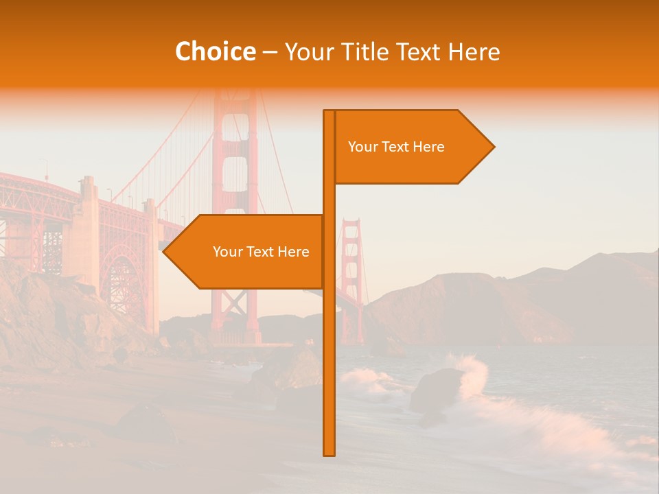 Golden Gate Sunset PowerPoint Template
