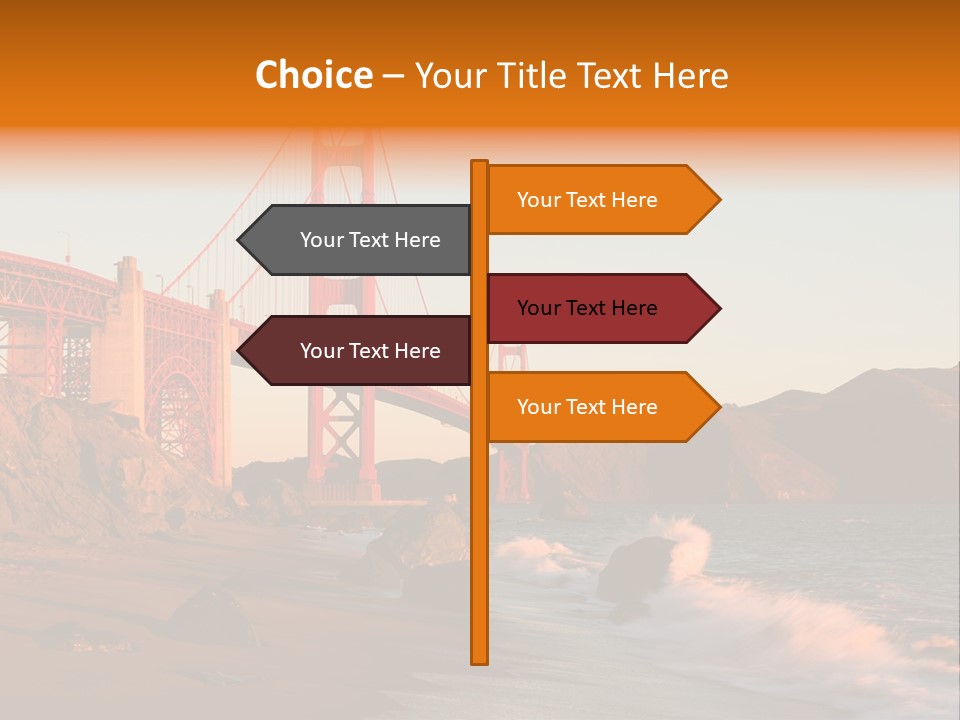 Golden Gate Sunset PowerPoint Template