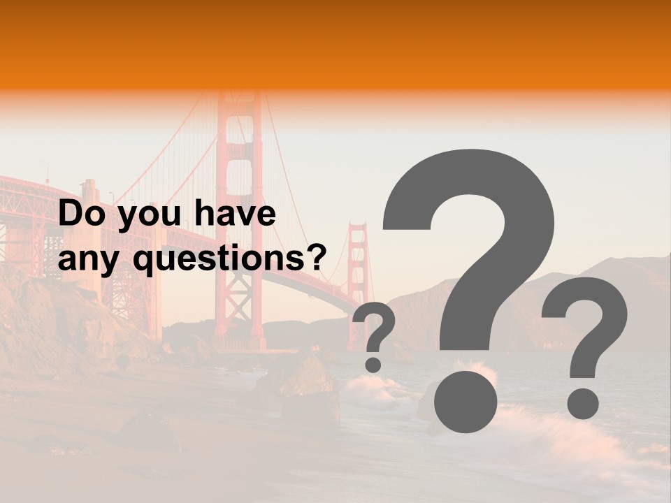 Golden Gate Sunset PowerPoint Template