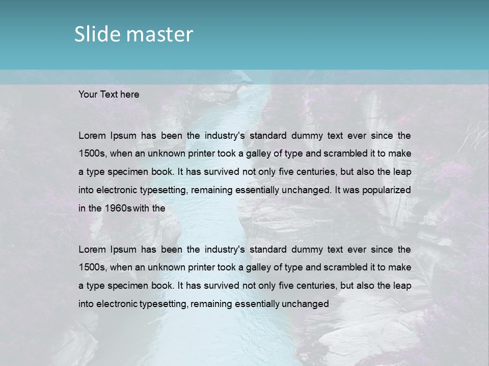 Natural Spring Imagine PowerPoint Template