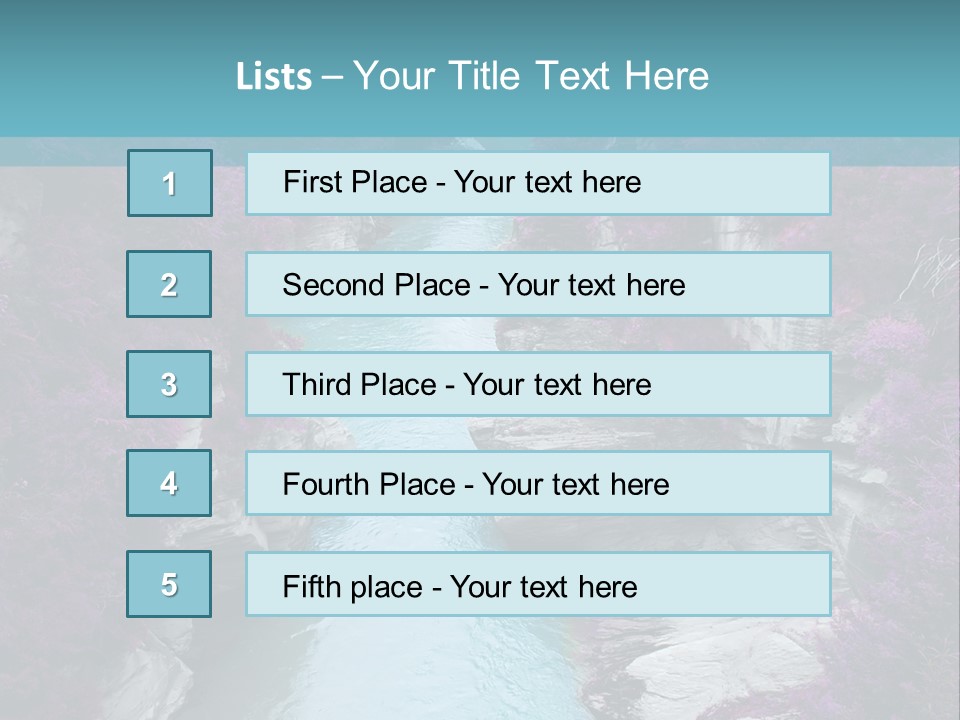 Natural Spring Imagine PowerPoint Template