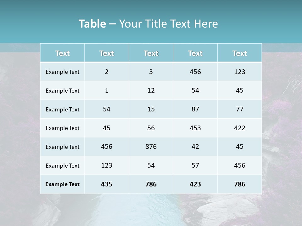 Natural Spring Imagine PowerPoint Template