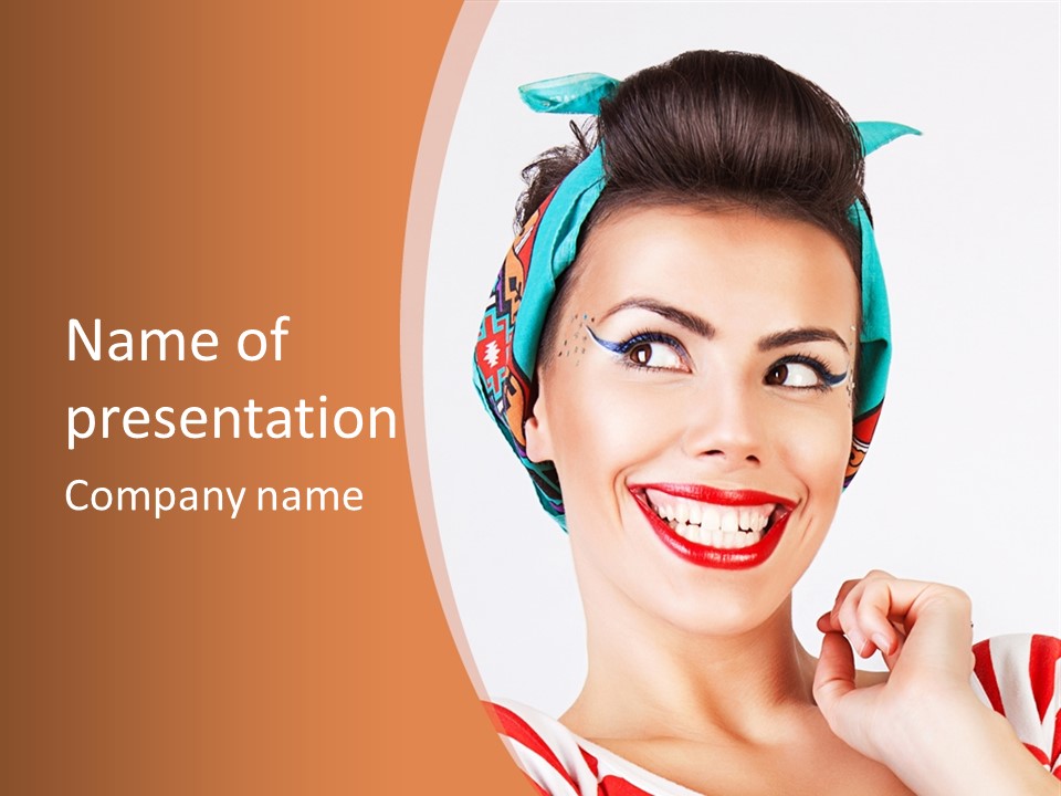 Red Cute Exhilaration PowerPoint Template