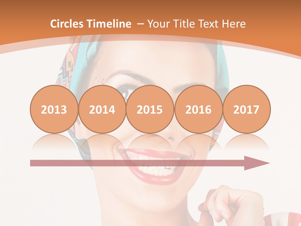 Red Cute Exhilaration PowerPoint Template