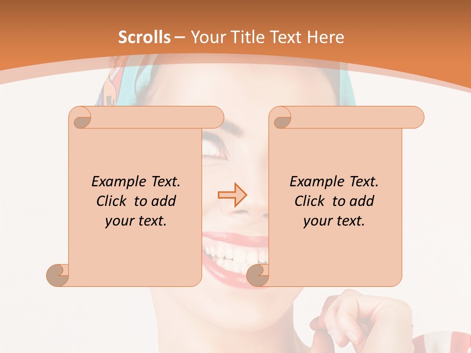 Red Cute Exhilaration PowerPoint Template
