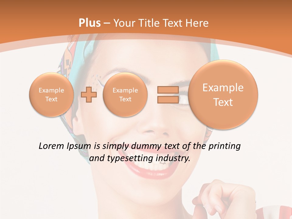 Red Cute Exhilaration PowerPoint Template