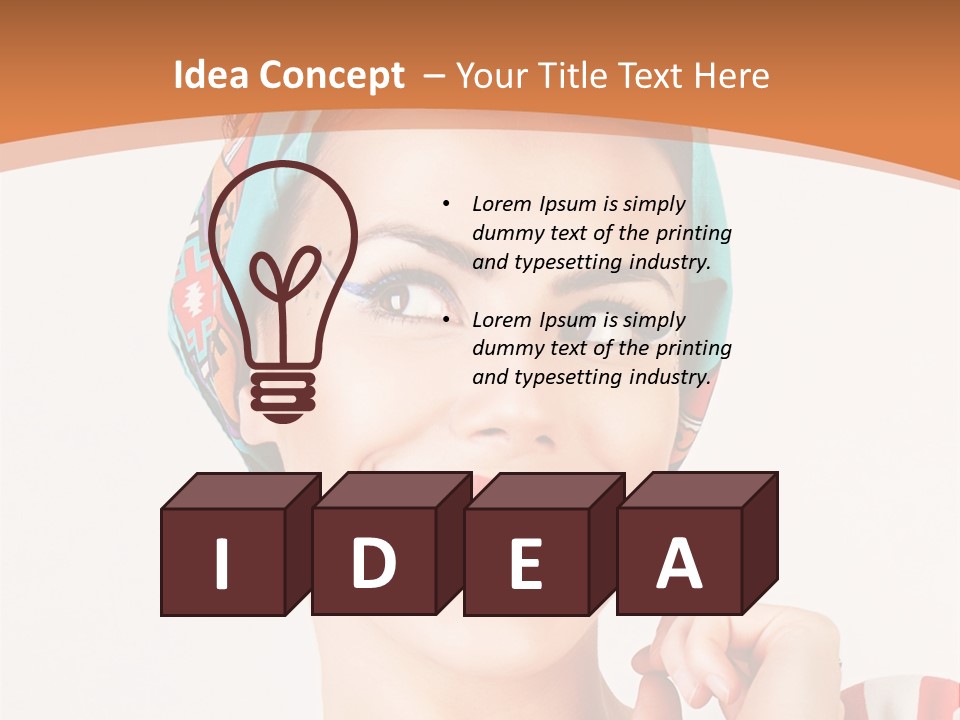 Red Cute Exhilaration PowerPoint Template