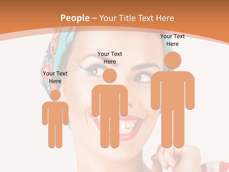 Red Cute Exhilaration PowerPoint Template