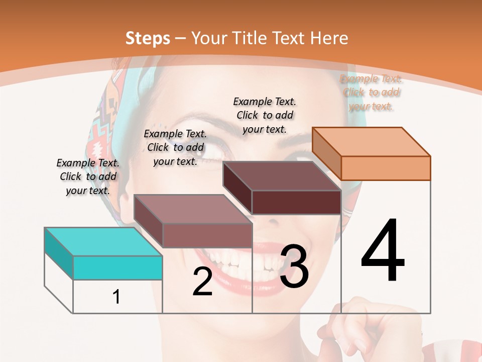 Red Cute Exhilaration PowerPoint Template