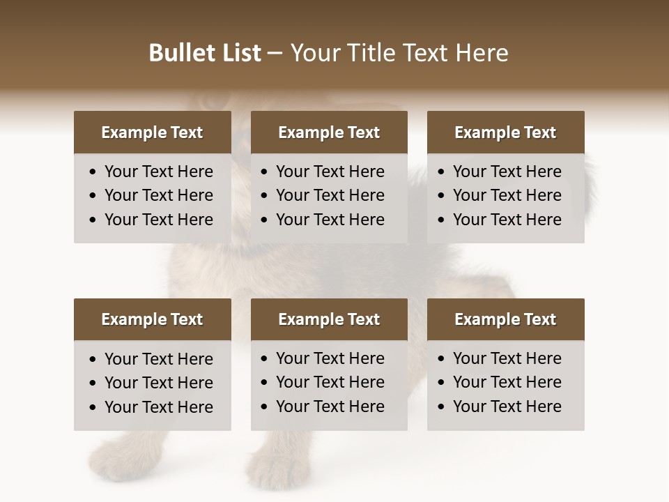A Small Kitten Standing On Its Hind Legs PowerPoint Template