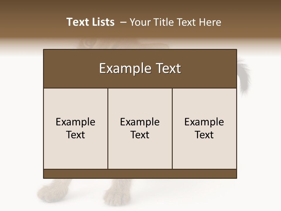 A Small Kitten Standing On Its Hind Legs PowerPoint Template