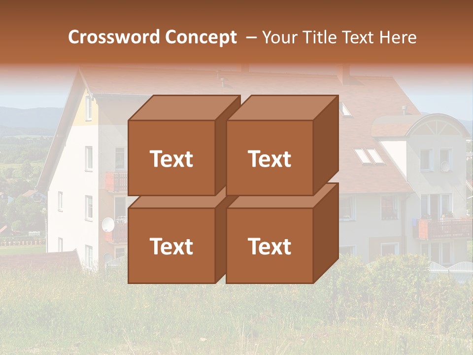 Portrait Mustache Boy PowerPoint Template