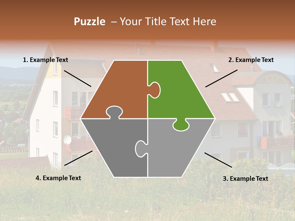 Portrait Mustache Boy PowerPoint Template