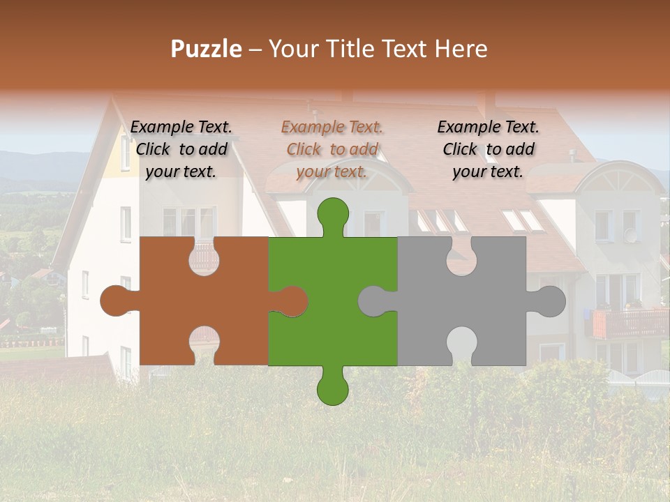 Portrait Mustache Boy PowerPoint Template